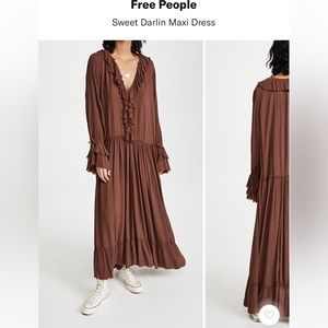Free people sweet darling maxi dress size S